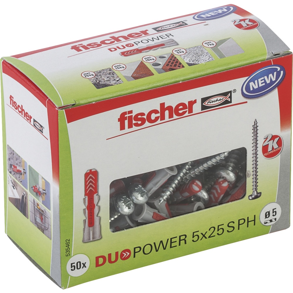 Fischer DUOPOWER 5x25 S PH LD PU=50