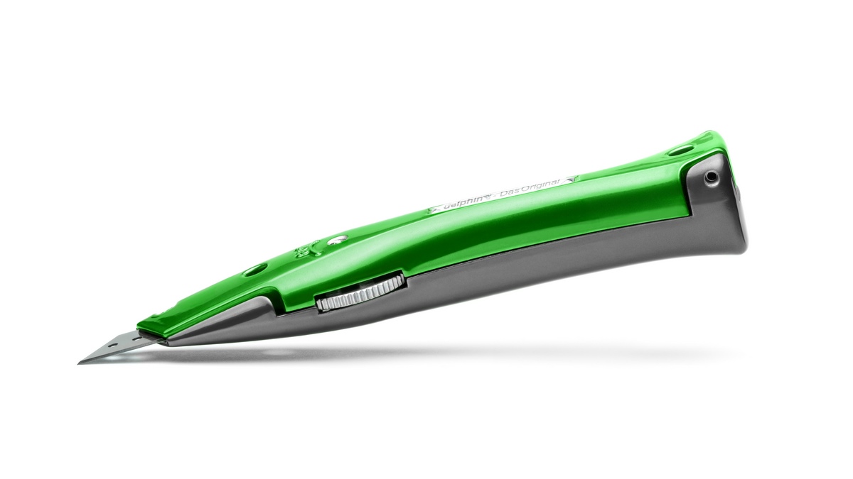 Delphin®-03 Style Edition Candy Schw-Grü Utility knife incl. plastic quiver