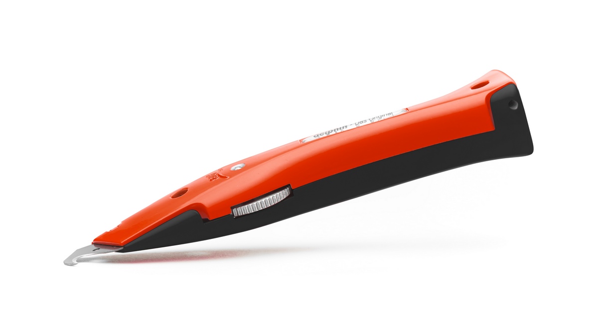 Delphin®-03 Club Edition Schwarz-Rot Universalmesser inkl. Kunststoffköcher