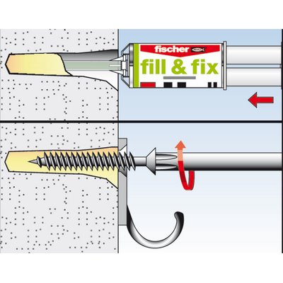 Fischer liquid dowel fill & fix SB card