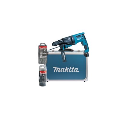 Makita HR2631FT SDS-Plus 26mm combi hammer, in aluminium case