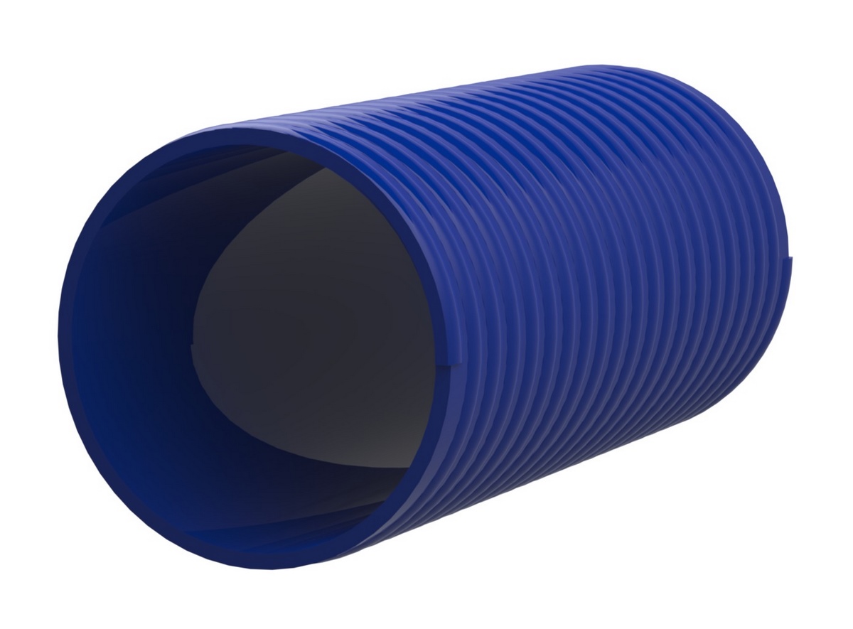 Hauff Hateflex Spiralschlauch DN 150 14150/25000B blau Rolle 25m