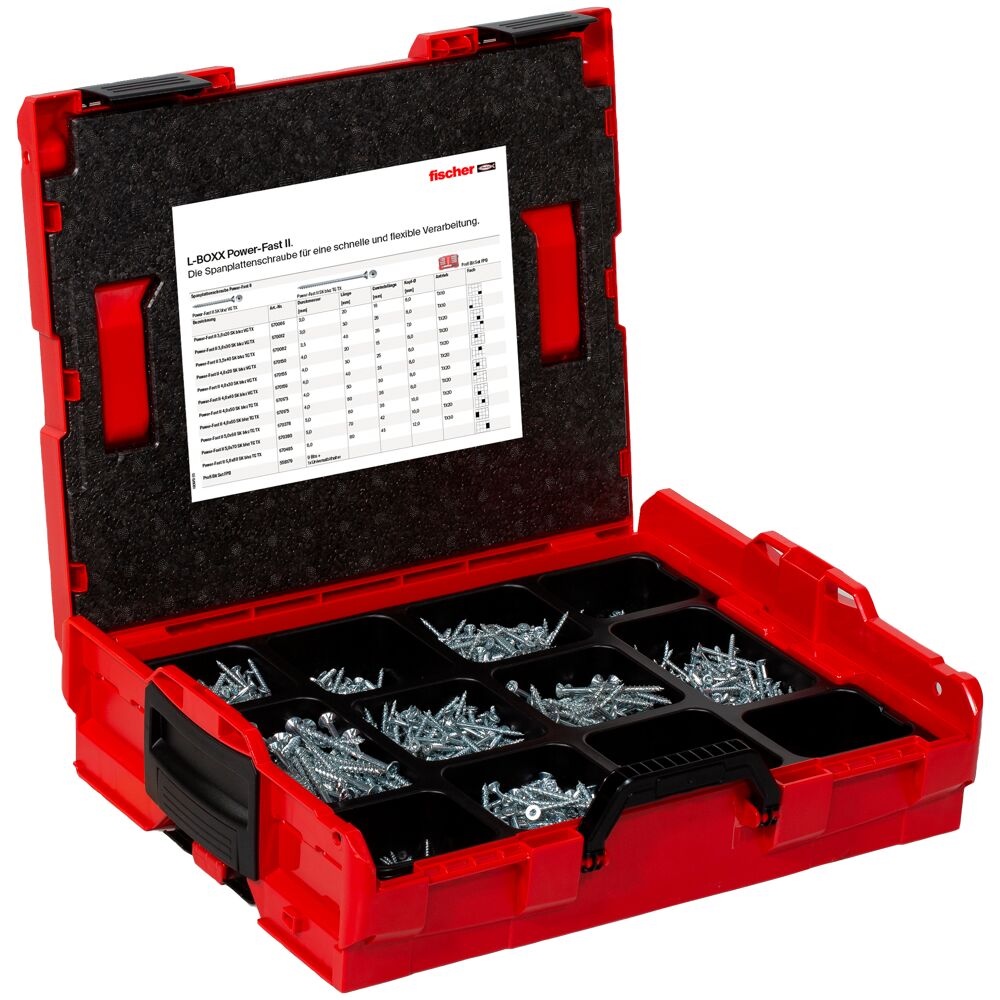 Zestaw wkrętaków Fischer Power Fast II L-Boxx 102