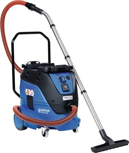 Wet and dry vacuum cleaner ATTIX 33-2L IC Mob ile 1400W 4500l/min 250mbar 30l NILFISK