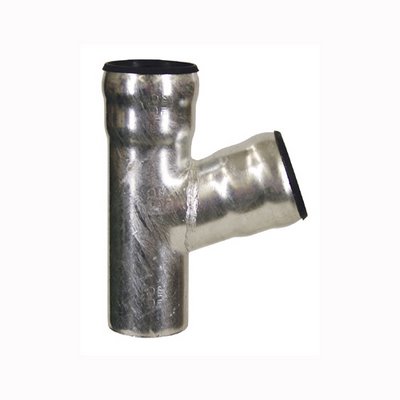 LORO-X pipe branch w. socket connector DN100 70deg fvz - 00210.DD0X