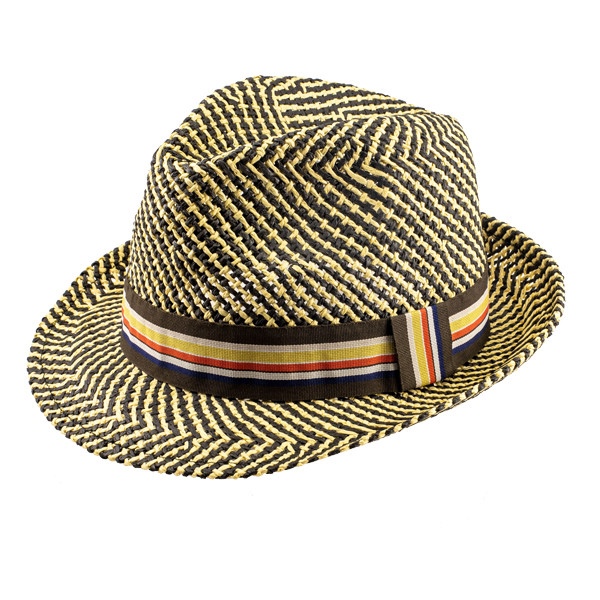 Strohhut Franz schwarz/beige Größe 57