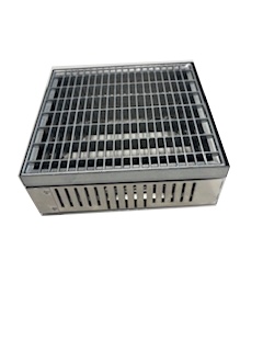 Monsun Draintec terrace kit 250x250 HV 110-150mm with mesh grating MW 30x10 vz