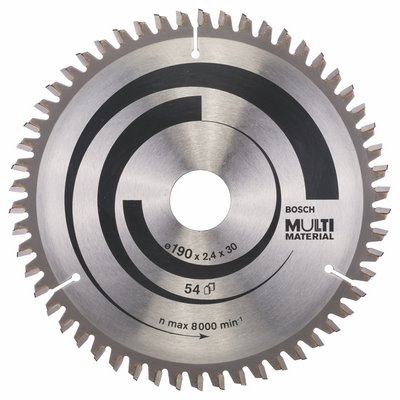 Bosch Kreissägeblatt Multi Material 190x30x2.4mm 54 Zähne