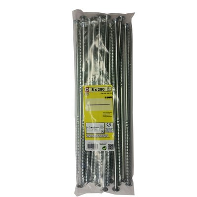 SWG Holzbauschraube TG vz TX40 SeKo 8.0x280- 25 Stück