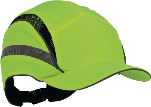Bump cap First Base 3 Classic Hi-Vis 52-65 cm yellow microfibre EN812 A1 EN471