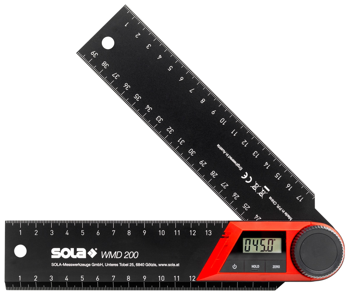 Sola Kątomierz cyfrowy WMD 200 Długość 200 mm