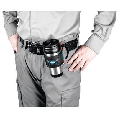 Makita thermo mug 0.4 l with handle and belt clip - E-05608