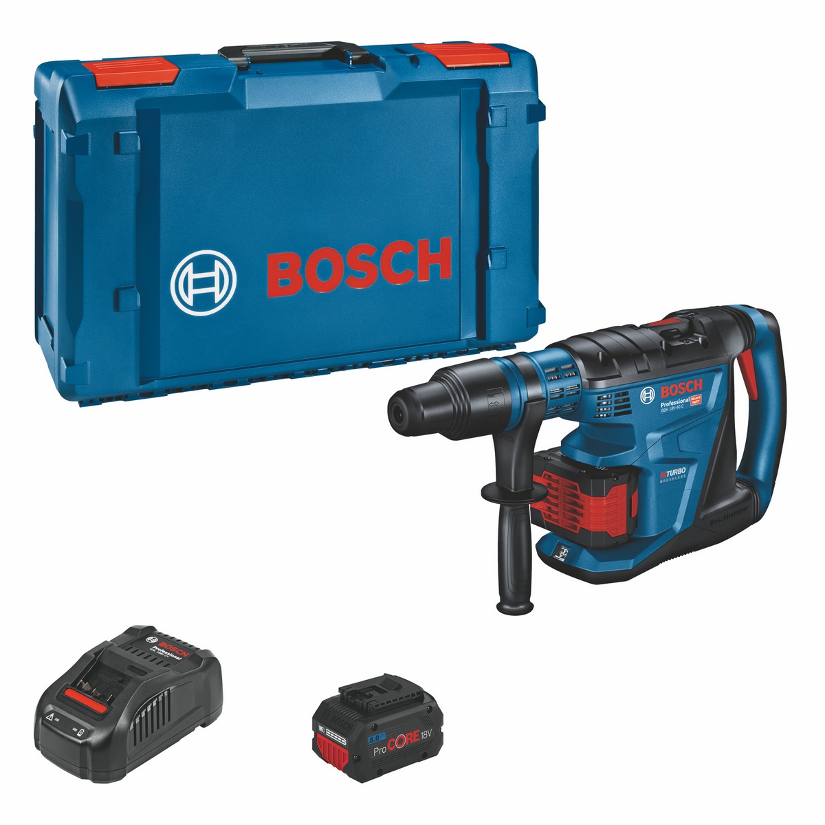 Bosch GBH 18V-40 C PROFESSIONAL akumulatorowy młot udarowo-obrotowy Biturbo z SDS MAX