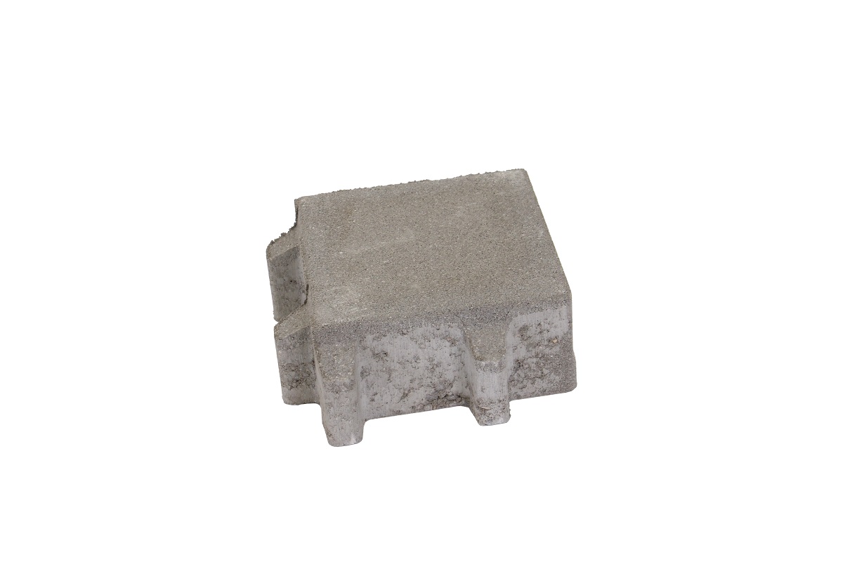 BWL Carre Rasenfugenstein naturgrau 20x20x8cm m. Microfase
