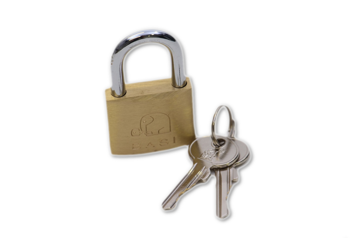 Triuso brass lock 40mm padlock hardened steel shackle