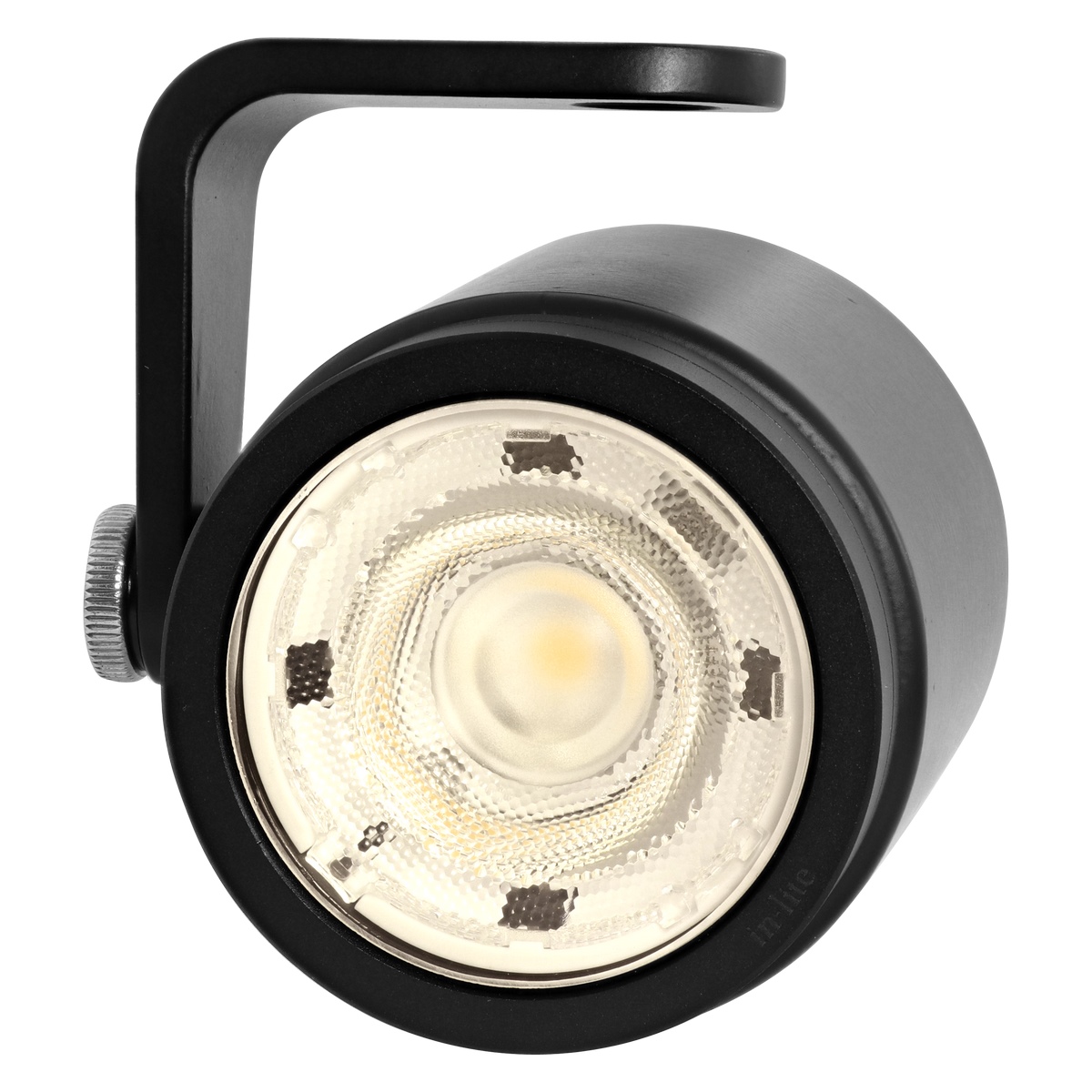 in-lite Spot LED Big Scope 12V 6W Alu. węgiel drzewny ciepły biały pierścień czarny