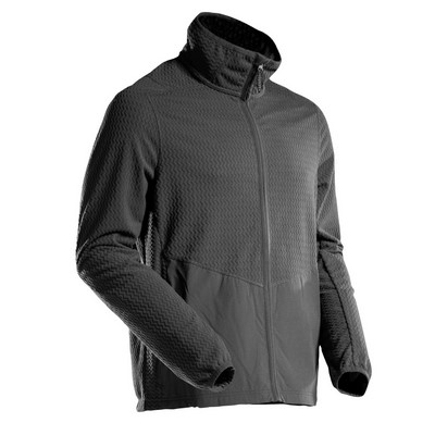 MASCOT® Customized Microfleece Pullover m. Reißver. schwarz Gr. XL