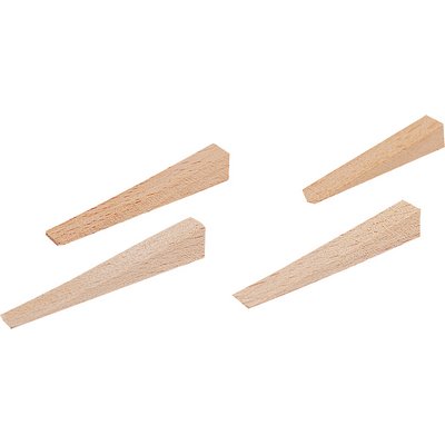 Kliny do płytek Triuso wykonane z drewna bukowego 250 sztuk 54x7x0-8.5mm