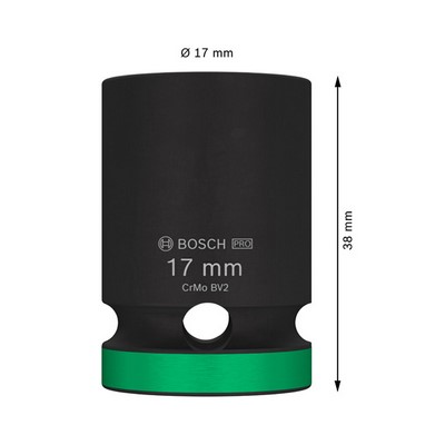 Bosch PRO Impact Socket 1/2" 17mm Steckschlüsseleinsatz