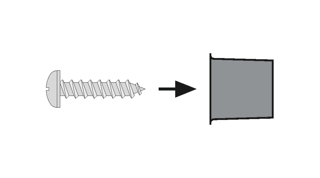 Knauf Cleaneo-Cap 12 Q black screws incl.