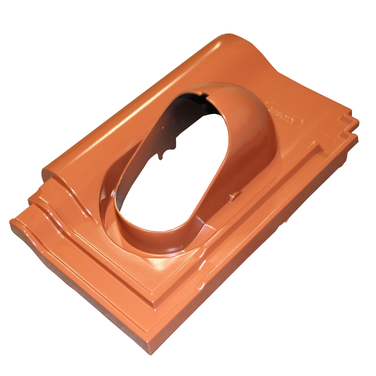 Klöber Venduct® base plate without pipe KE0026 f. CRE MZ3 old copper red engob.