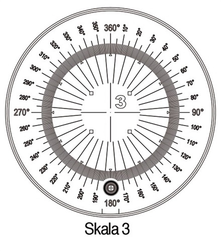 Messskala Tech-Line Skala-D.25/2.5mm 3 Duo-Skala SCHWEIZER