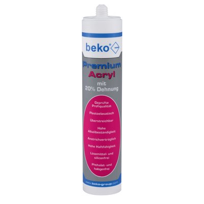 Beko premium acrylic 20% expansion 310ml 310ml white highly expandable