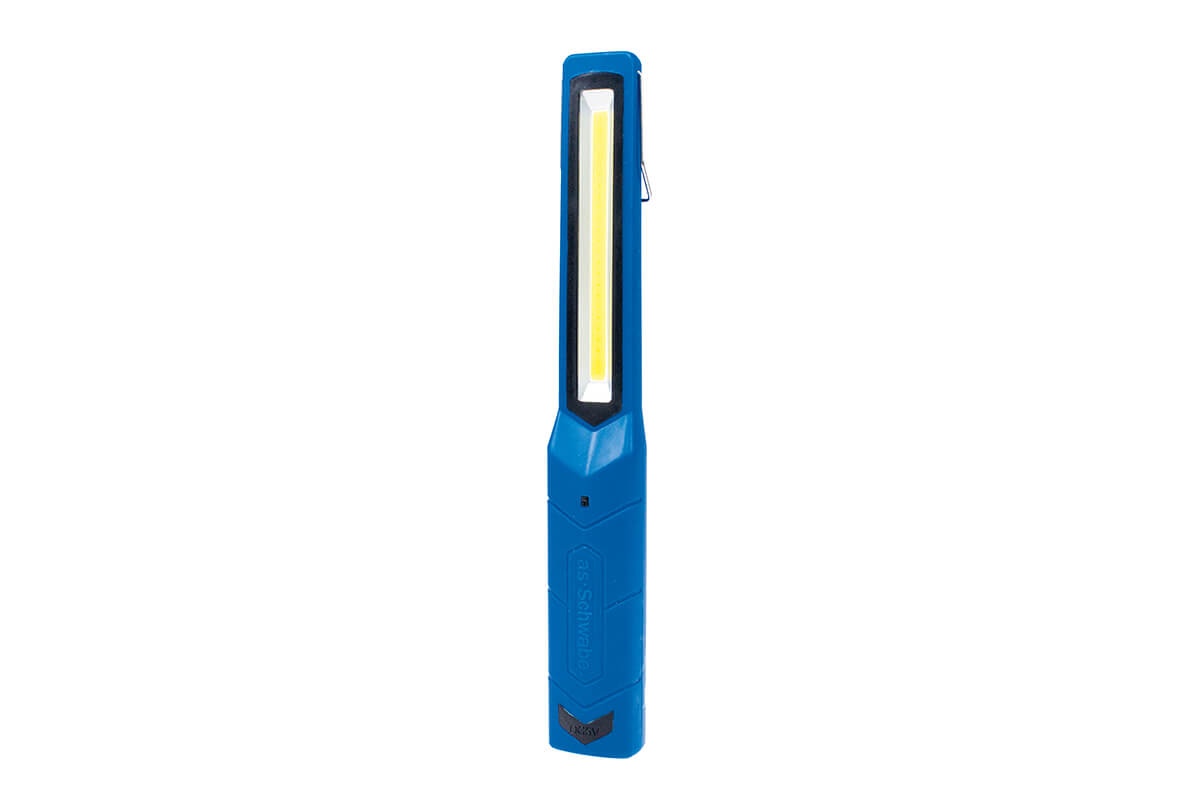 Schwabe rechargeable LED torch with charge indicator