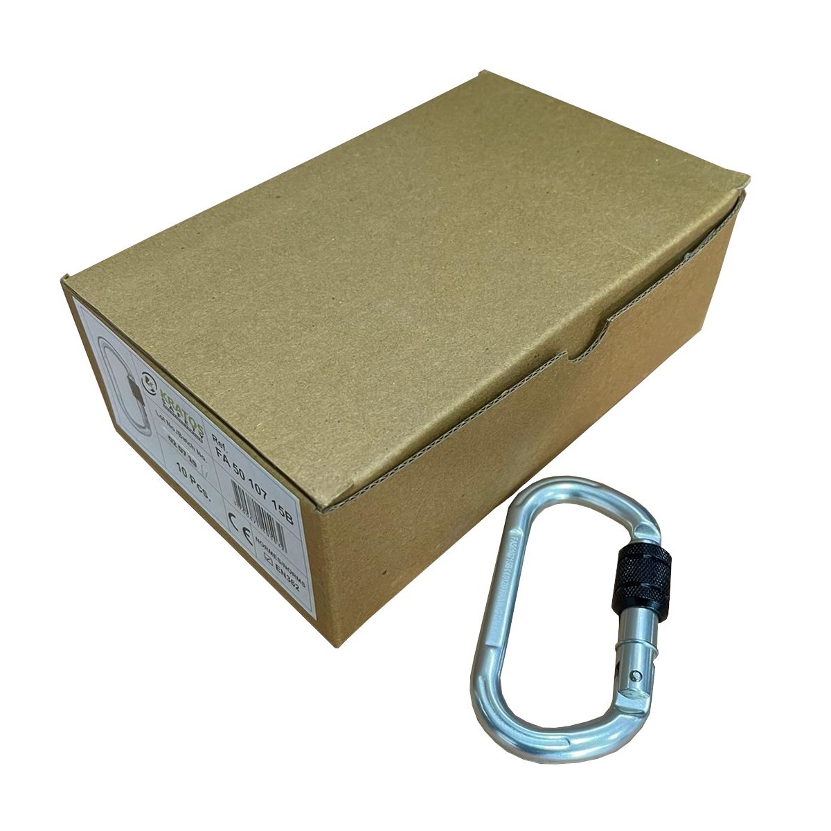SECURANTA Kratos Alukarabiner oval Schrauber ÖW 15mm Keylock