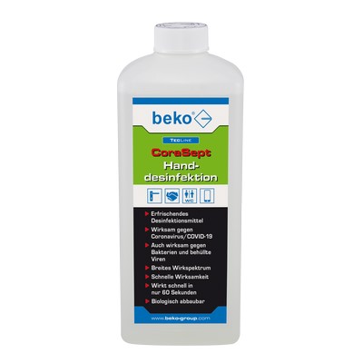 Płyn do dezynfekcji rąk Beko TECLINE CoraSept 1 litr gotowy do użycia