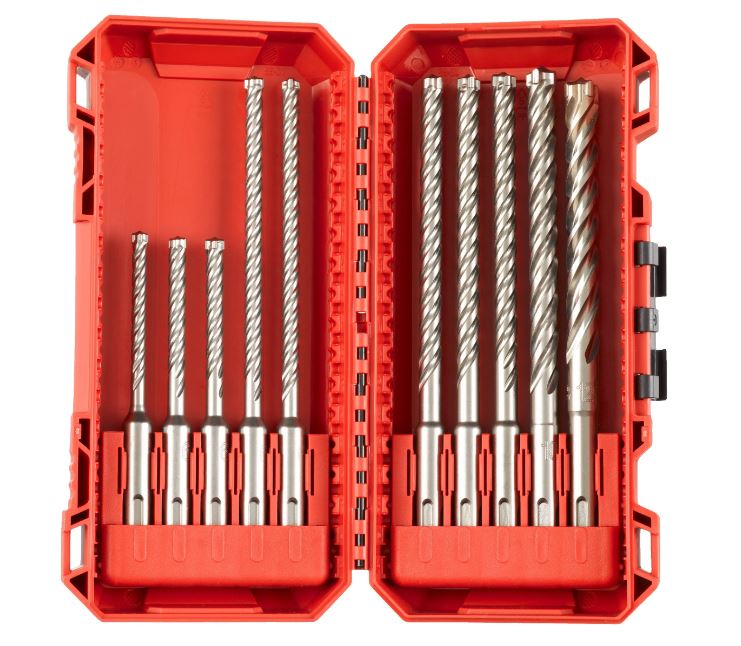 Milwaukee MX 4 10-piece hammer drill cassette