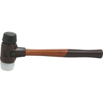 Simplex soft-face mallet rubber black plastic white 40mm