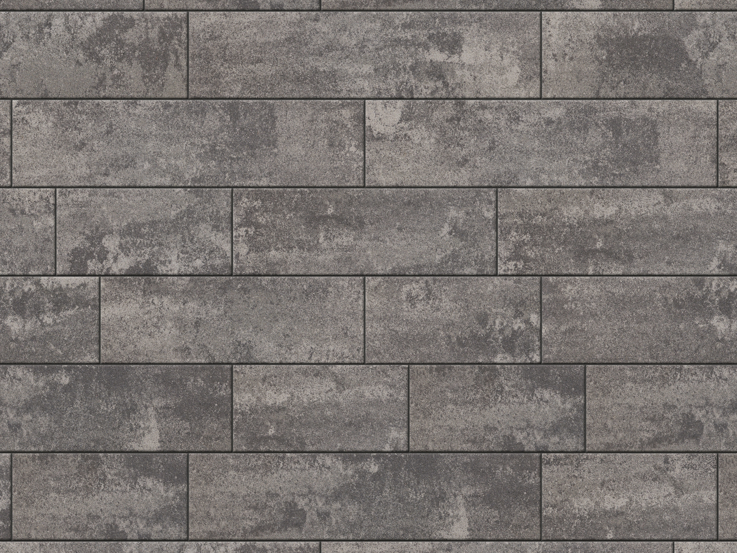 GDM DECASTON nativo grey-black central paving system 8cm without bevel