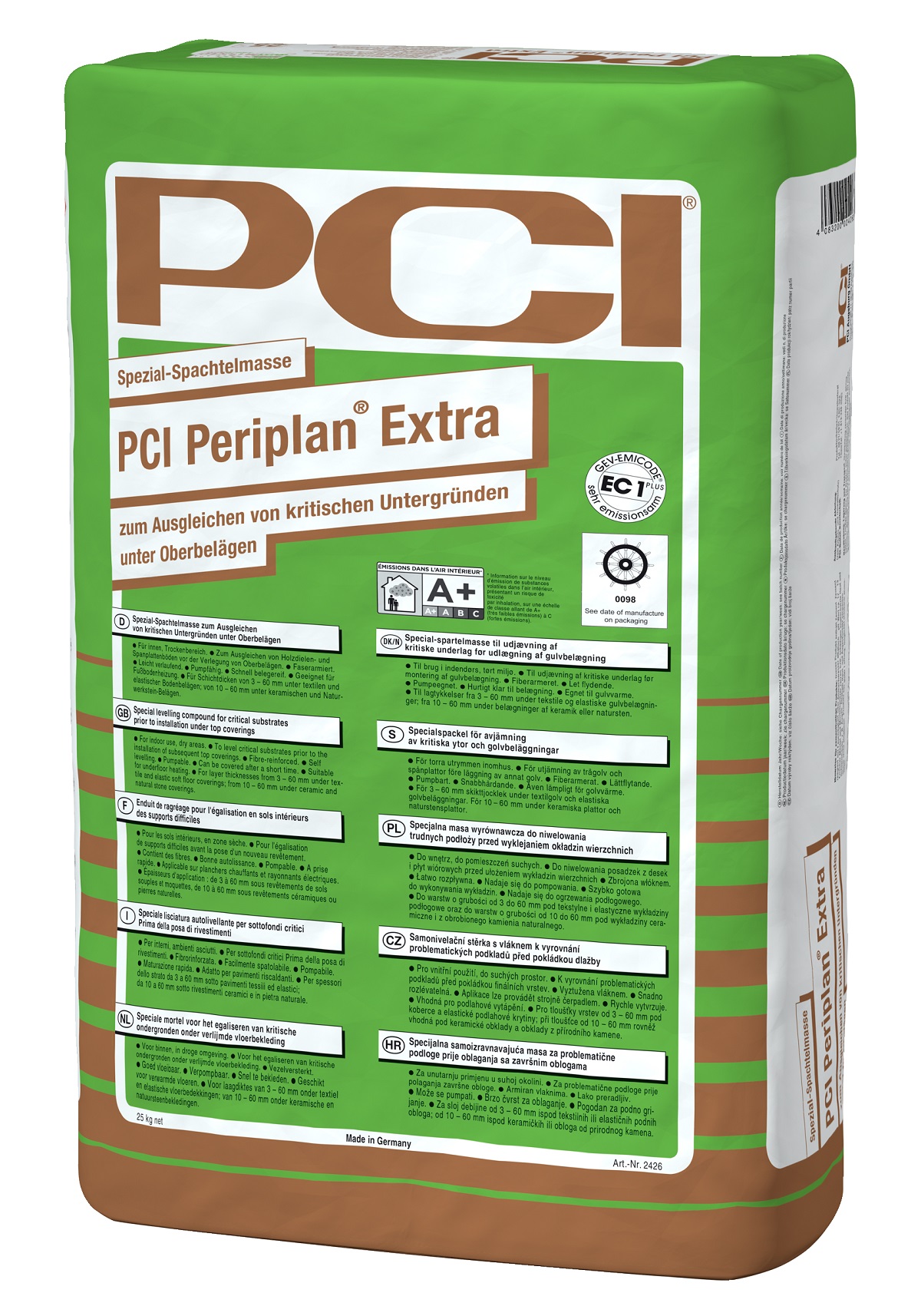 PCI Periplan extra worek 25 kg kolor szary