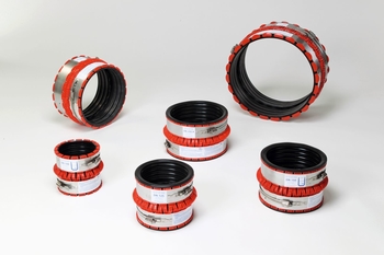 Funke VPC pipe coupling DN 100 clamping range 102-133mm