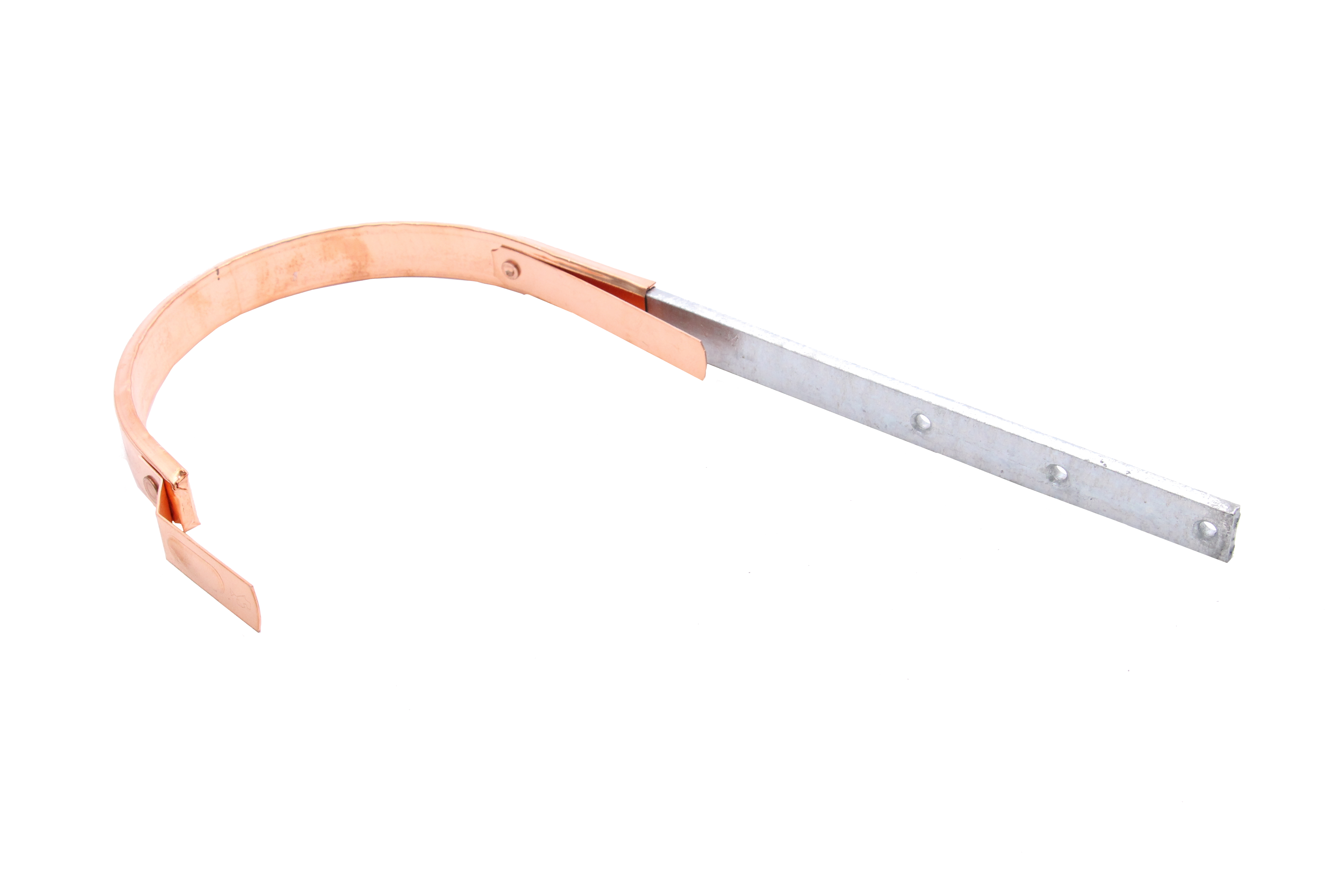 LEH CU umm. Half-round gutter hook 40-25/7mm Munich version