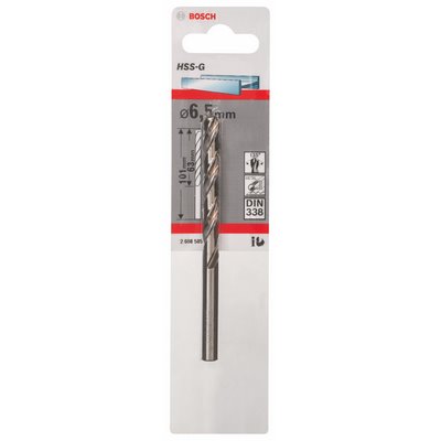 Bosch metal drill HSS-G DIN338 6.5x63x101mm