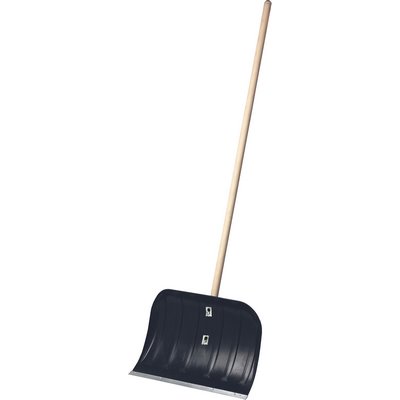 Triuso plastic snow shovel 50cm plug-in system aluminium edge handle 135cm