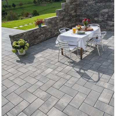 Can MultiTec-Color nero bianco 40x20x8cm concrete-smooth