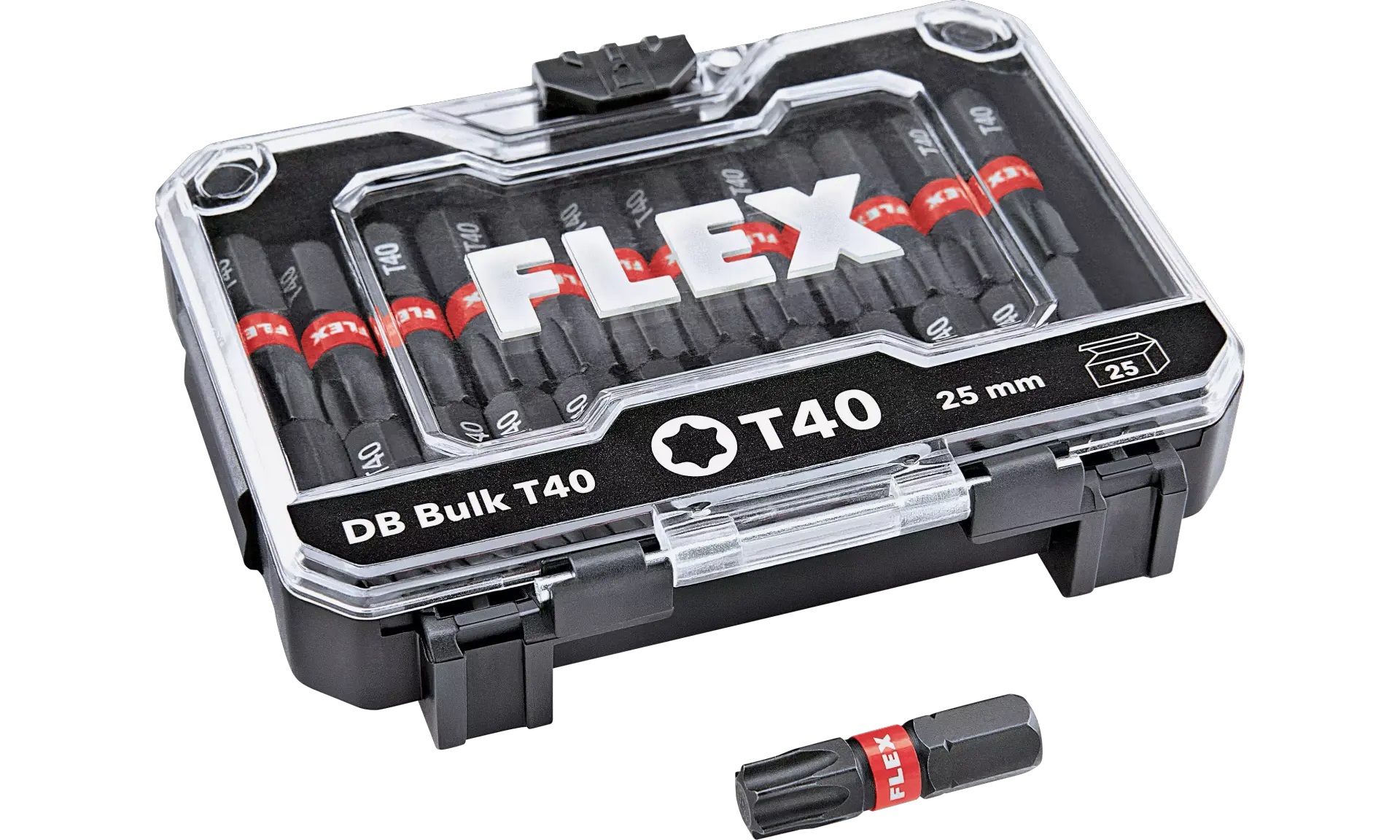 Zestaw bitów FLEX DB Bulk T40 25-częściowy