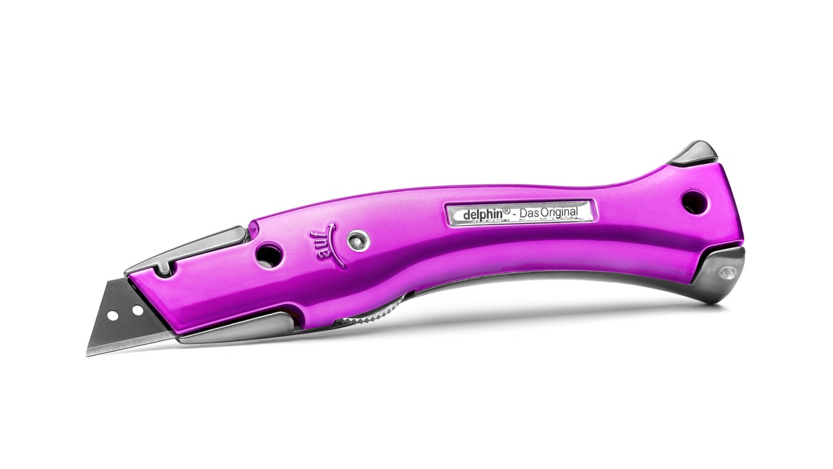 Delphin®-03 Style Edition Candy Schw-Vio universal knife incl. plastic quiver