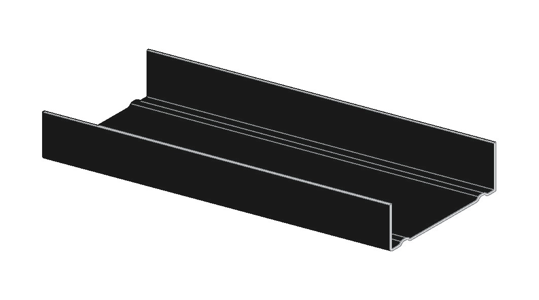Knauf UW profile C3 black 100x40x06mm 4000mm