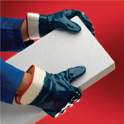 Handschuhe Hycron 27-805 Gr.10 blau EN BW-Jersey m.Nitril 388 Kat.II Ansell