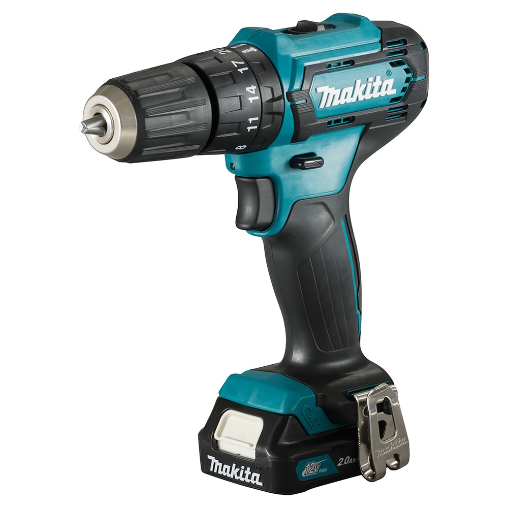 Makita Akku-Schlagbohrschrauber 12V 2.0 Ah Ladeg. Bohrer/Bit-Set HP333DSAX1
