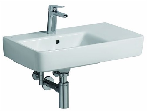 KG Umywalka Renova Nr. 1 Comprimo 650x370mm miejsce na półkę prawa biała (alpin)