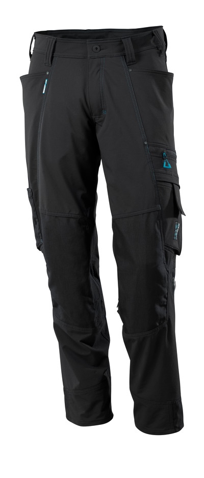 MASCOT® ADVANCED Hose m. Knietaschen Stretchstoff schwarz Gr.82C46