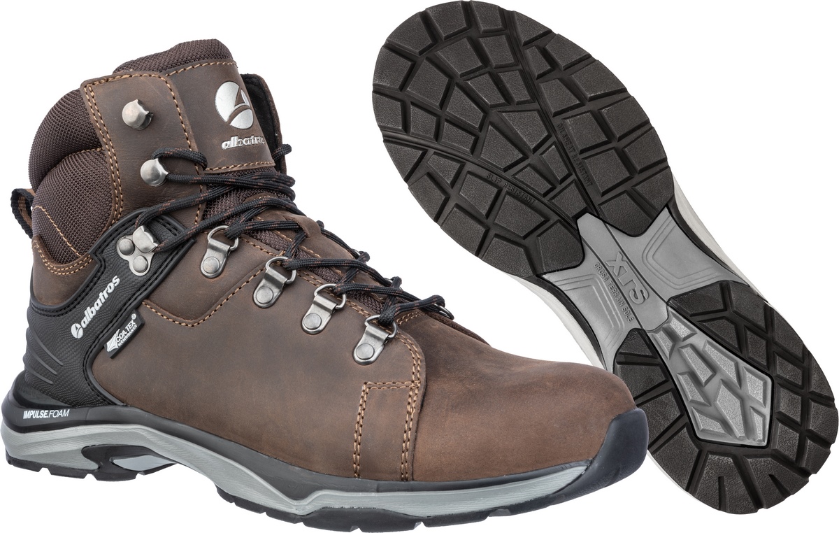 Albatros Trekkingschuh Brione CTX MID O2 WR HRO SRC braun Gr. 45