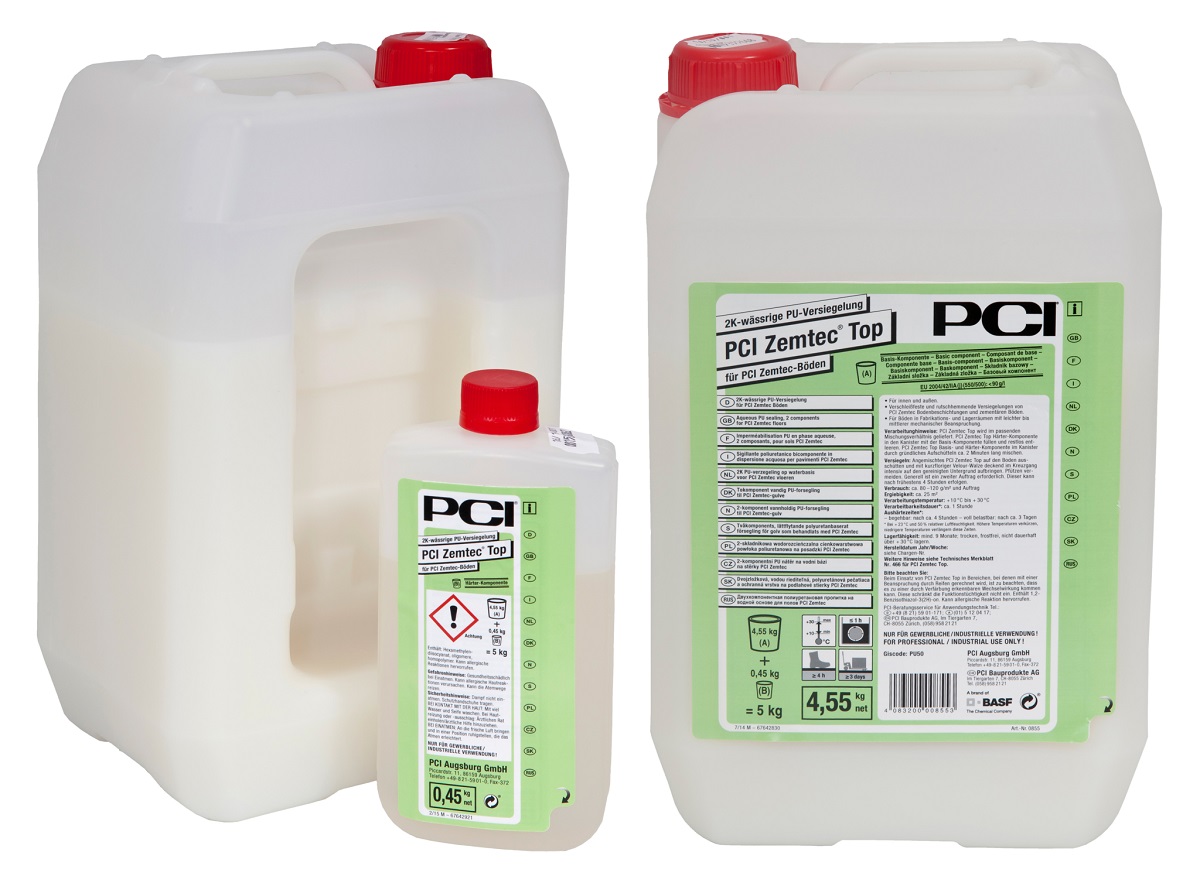 PCI ZemTec TOP 5kg pack Colour:milky-clear