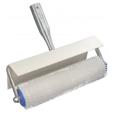 Triuso Entlüftungsrolle m. Spritzschutz Breite 500mm Ø 102mm Stachel 31mm