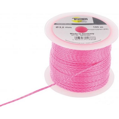 Triuso fluorescencyjny sznurek murarski 100m/2mm polipropylen różowy fluorescencyjny